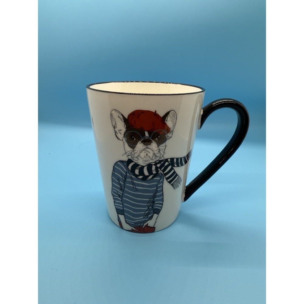 Signature Hipster French Bulldog Coffee Mug 16.5 oz‎